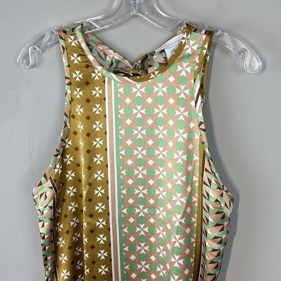 House of Harlow 1960 Geometric Print Midi Dress Size M - Picture 3 of 16